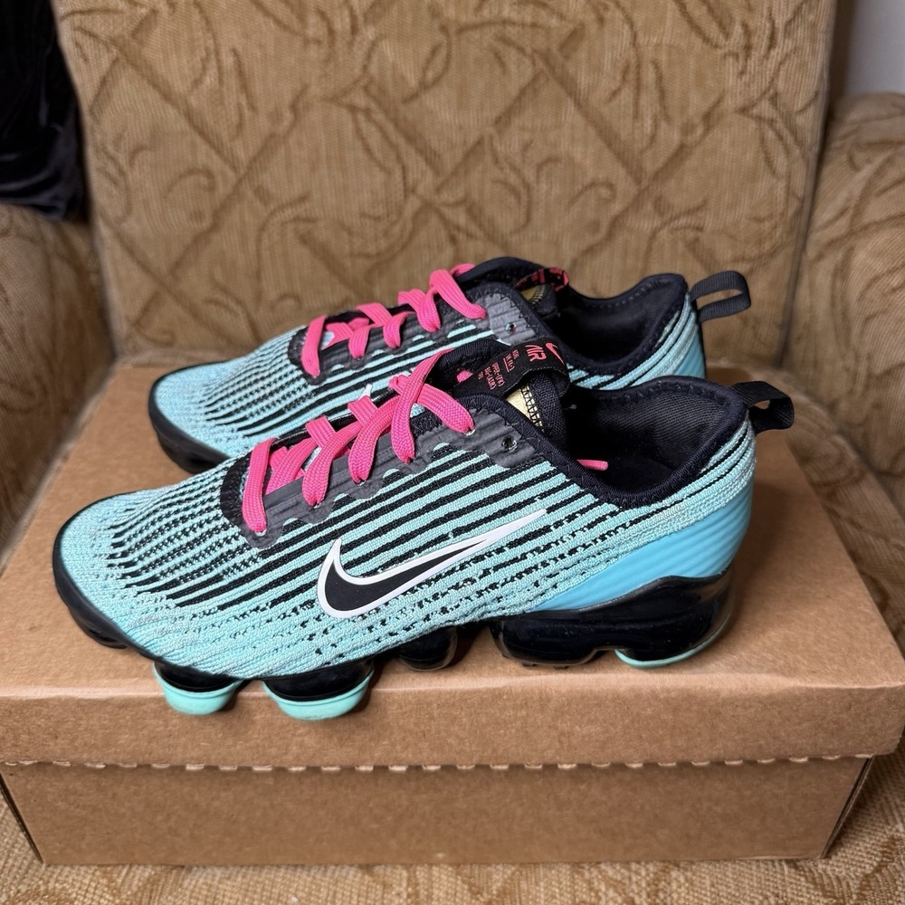 Nike Air VaporMax Flyknit 3 Shoes - South Beach -‎ BQ5238-300 size 5Y